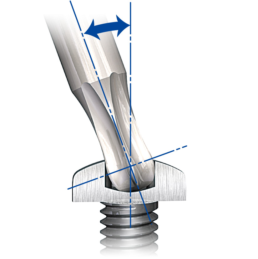 Max Tilting Angle 25°